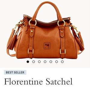 Dooney & Bourke Florentine Satchel Natural Leather Bag